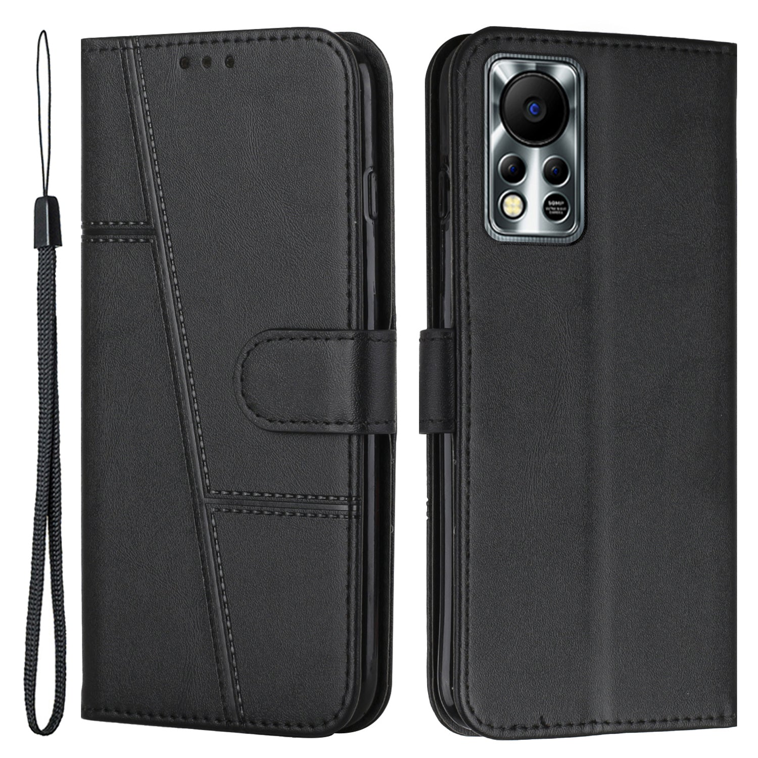 For Infinix Hot 11s NFC 4G Stitching PU Leather Flip Phone Case Stand Full Body Protective Wallet Cover with Strap For Infinix Hot 11s NFC 4G Stitching PU Leather Flip Phone Case Stand Full Body Protective Wallet Cover with Strap